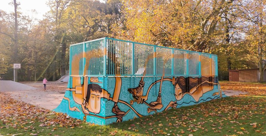 Graffiti op het skatepark